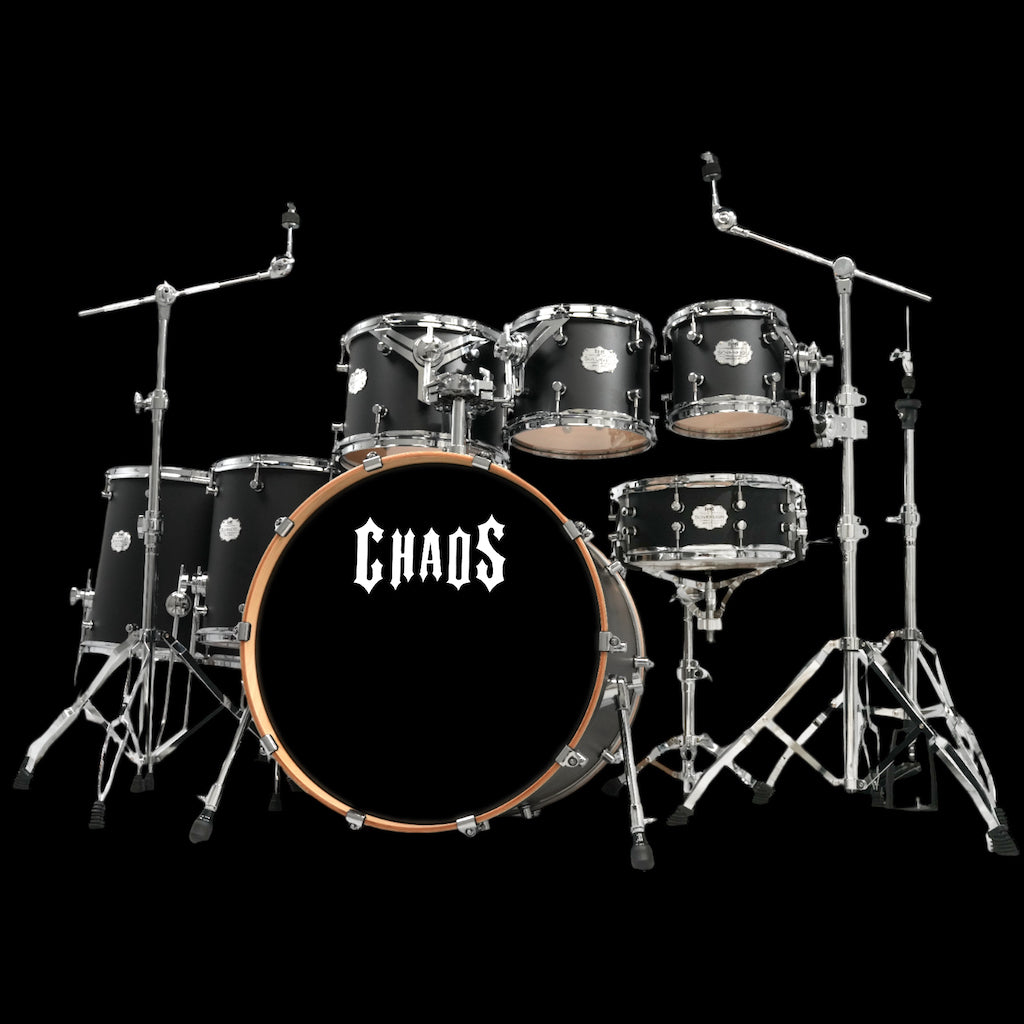 Chaos Sovereign Birch Drum Kit - Satin Black