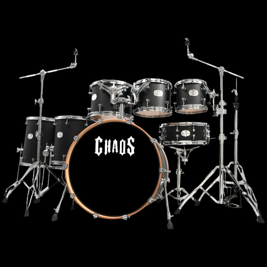 Chaos Sovereign Birch Drum Kit - Satin Black