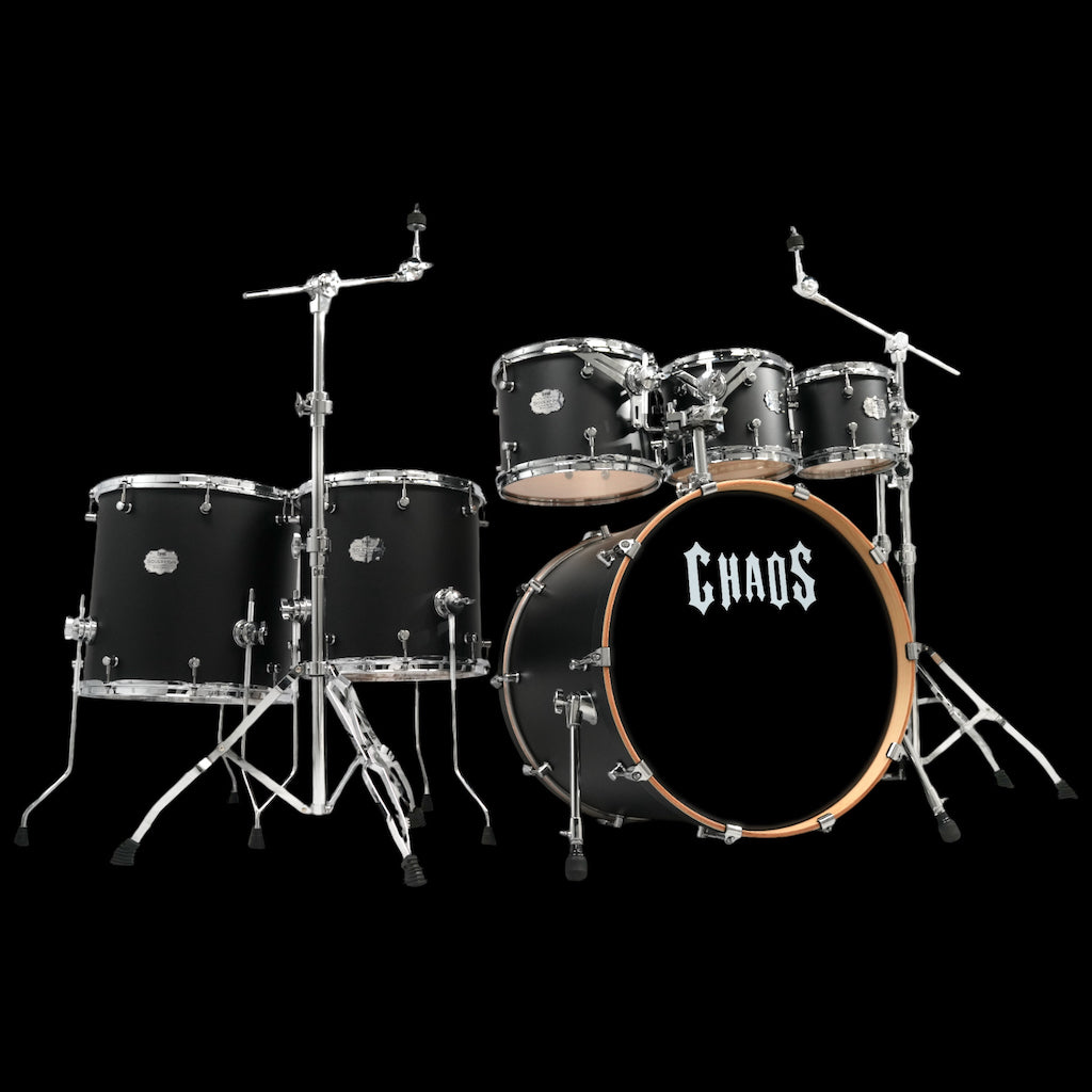 Chaos Sovereign Birch Drum Kit - Satin Black