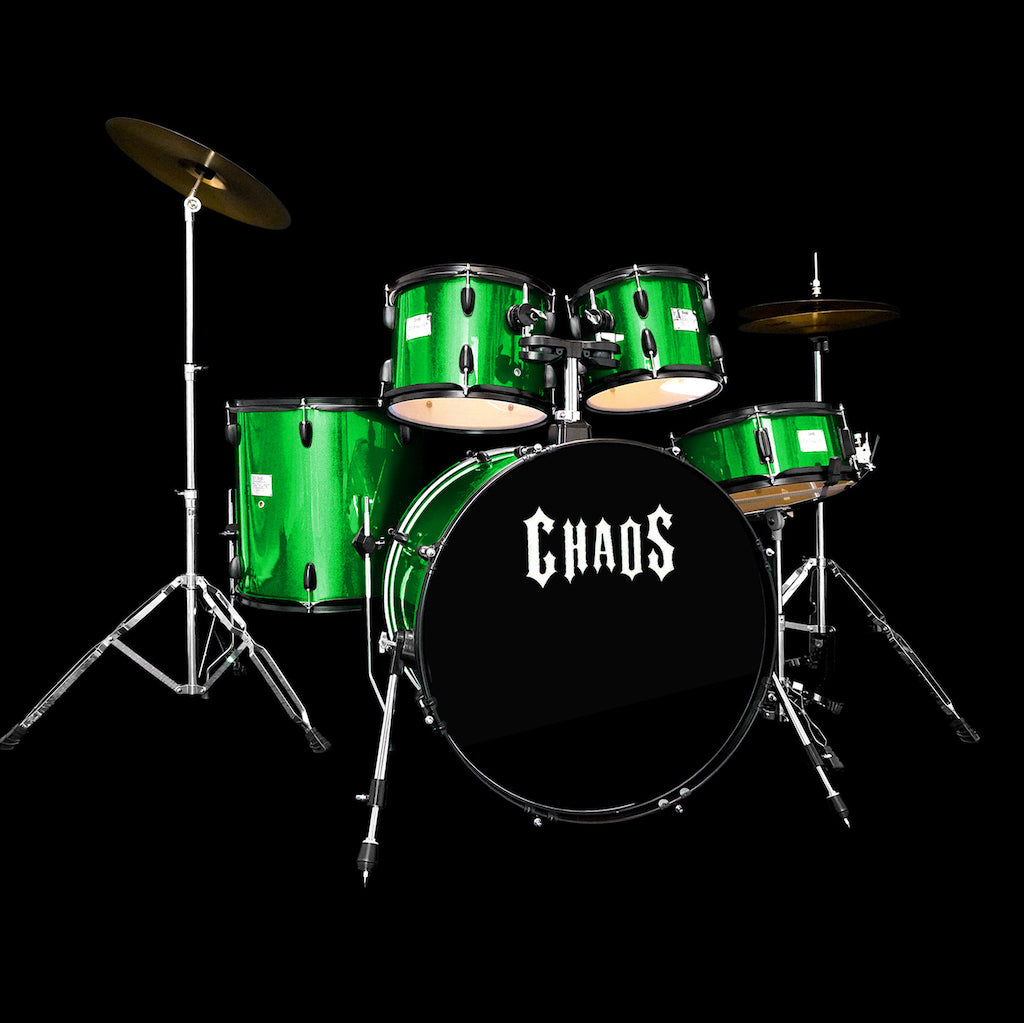 Chaos Catalyst Beginner Drum Kit - Green