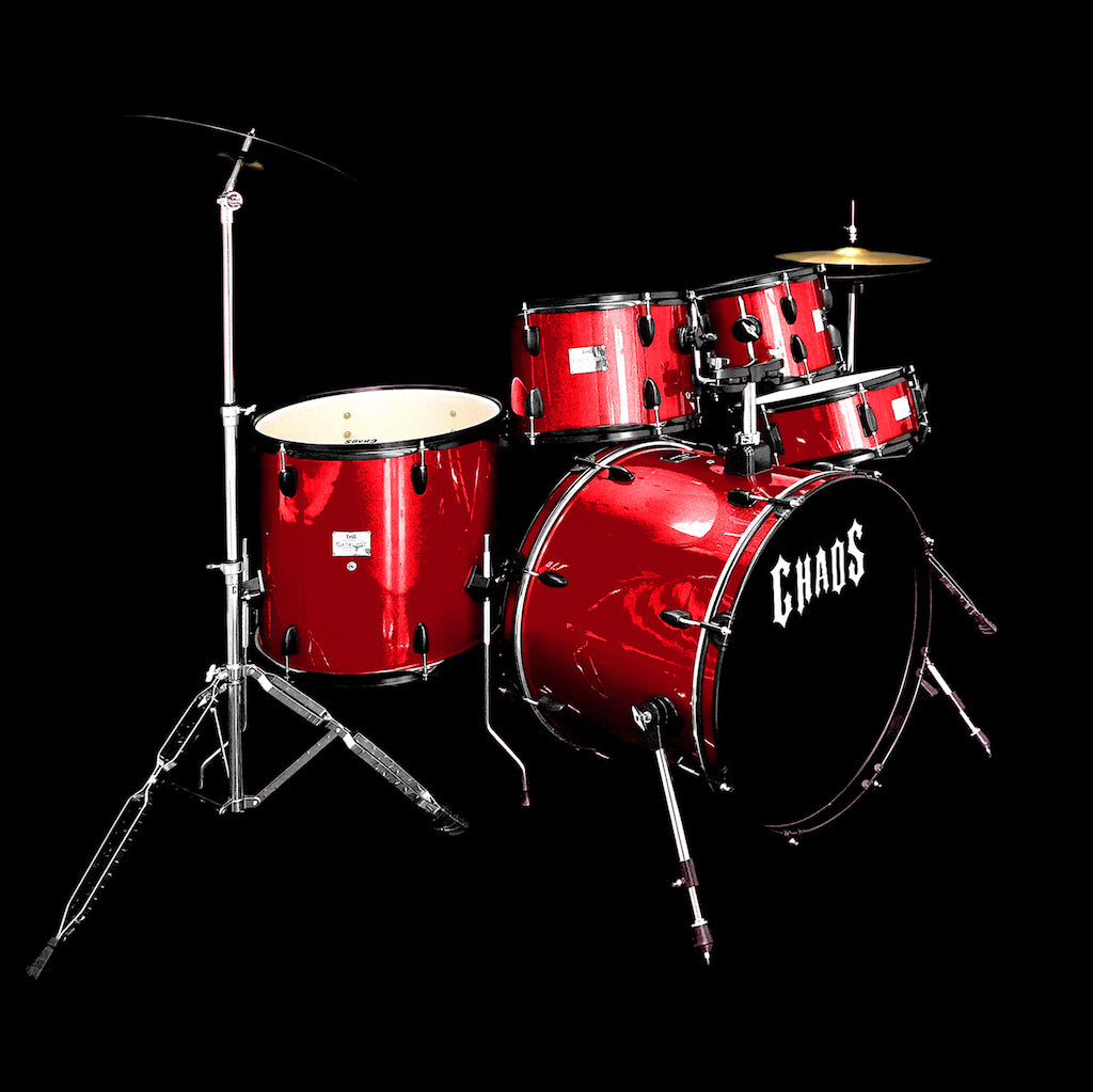 Chaos Catalyst Beginner Drum Kit - Red