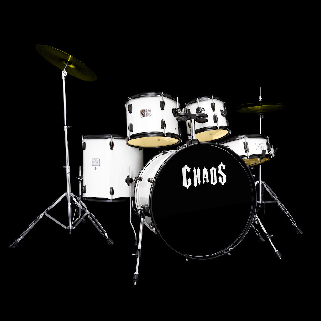 Chaos Catalyst Beginner Drum Kit - White