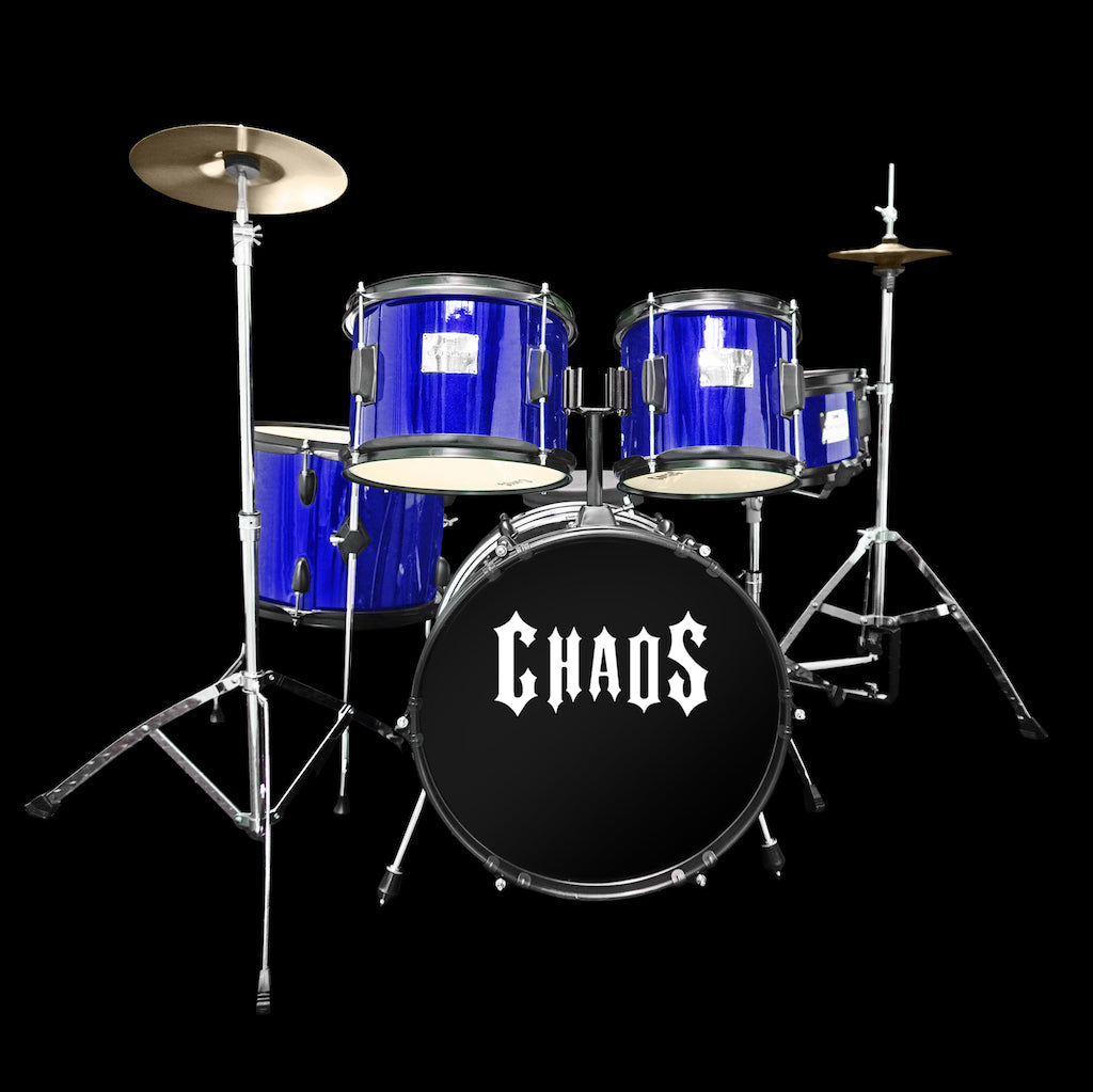 Chaos Catalyst Kids Beginner Junior Drum Kit - Blue