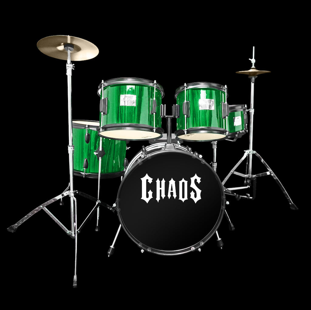 Chaos Catalyst Kids Beginner Junior Drum Kit - Green