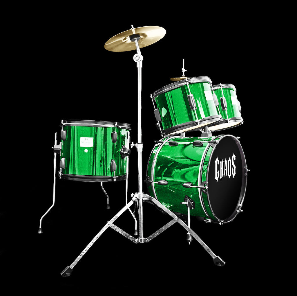 Chaos Catalyst Kids Beginner Junior Drum Kit Green