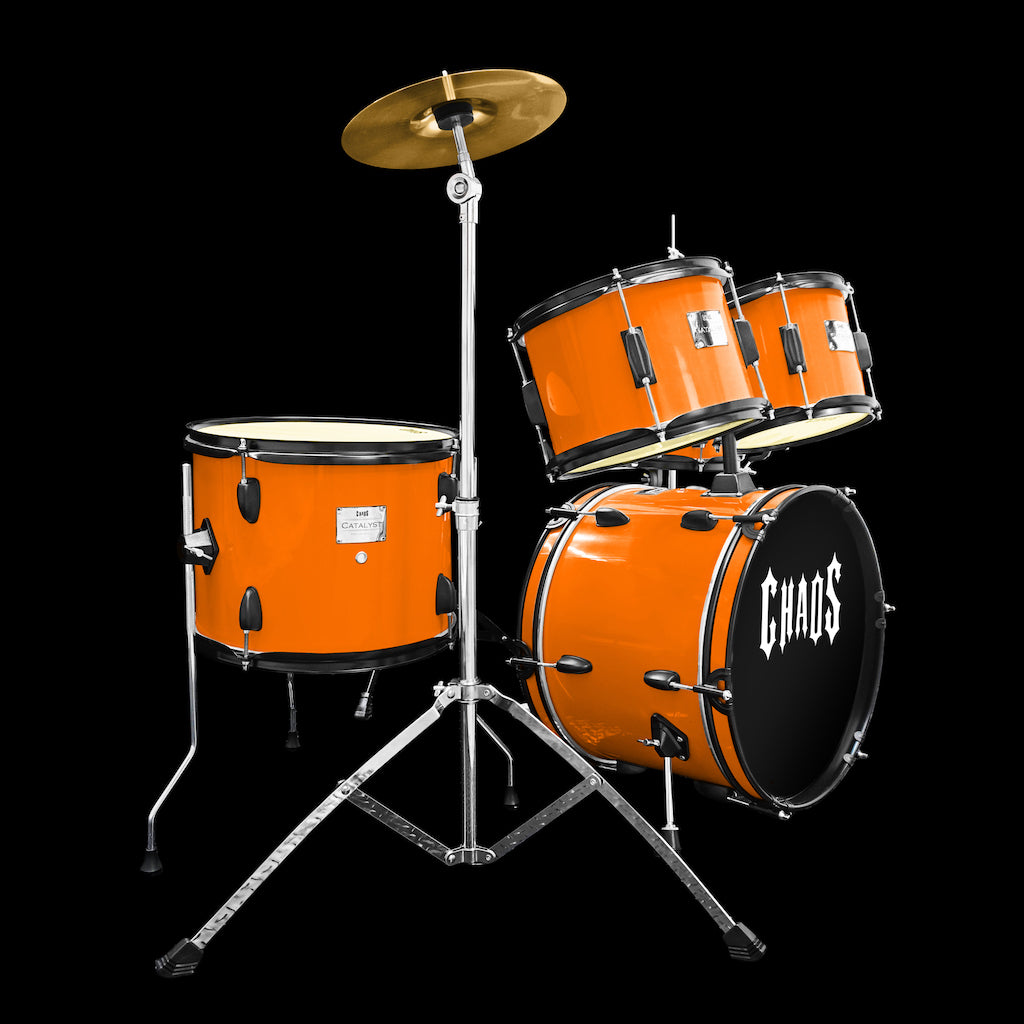 Chaos Catalyst Kids Beginner Junior Drum Kit - Orange