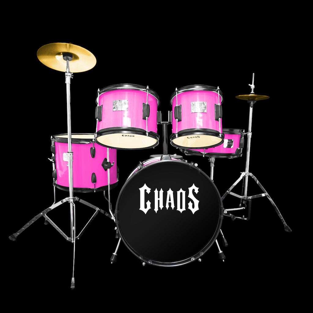 Chaos Catalyst Kids Beginner Junior Drum Kit - Pink