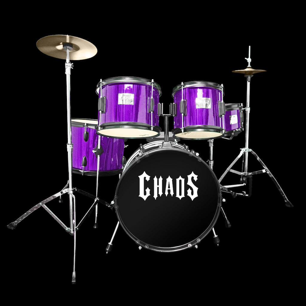 Chaos Catalyst Kids Beginner Junior Drum Kit - Purple