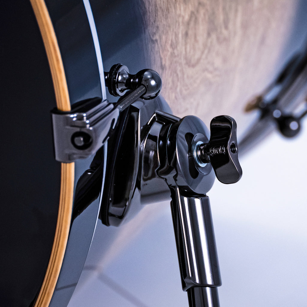 Chaos Elite Custom Drum Kit Birch & Bubinga - Black Natural Burst