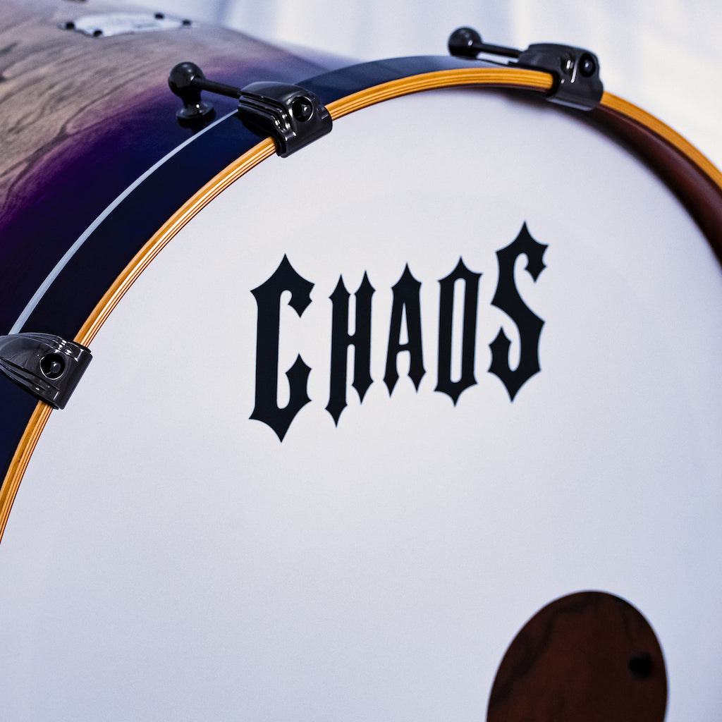 Chaos Elite Custom Drum Kit Birch & Bubinga - Purple Natural Burst