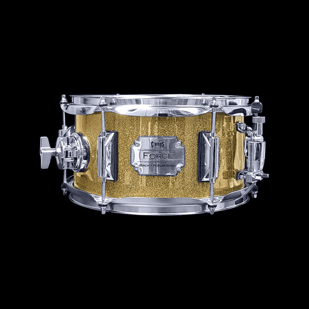 Chaos Force 12x5.5 Snare Drum - Gold Sparkle