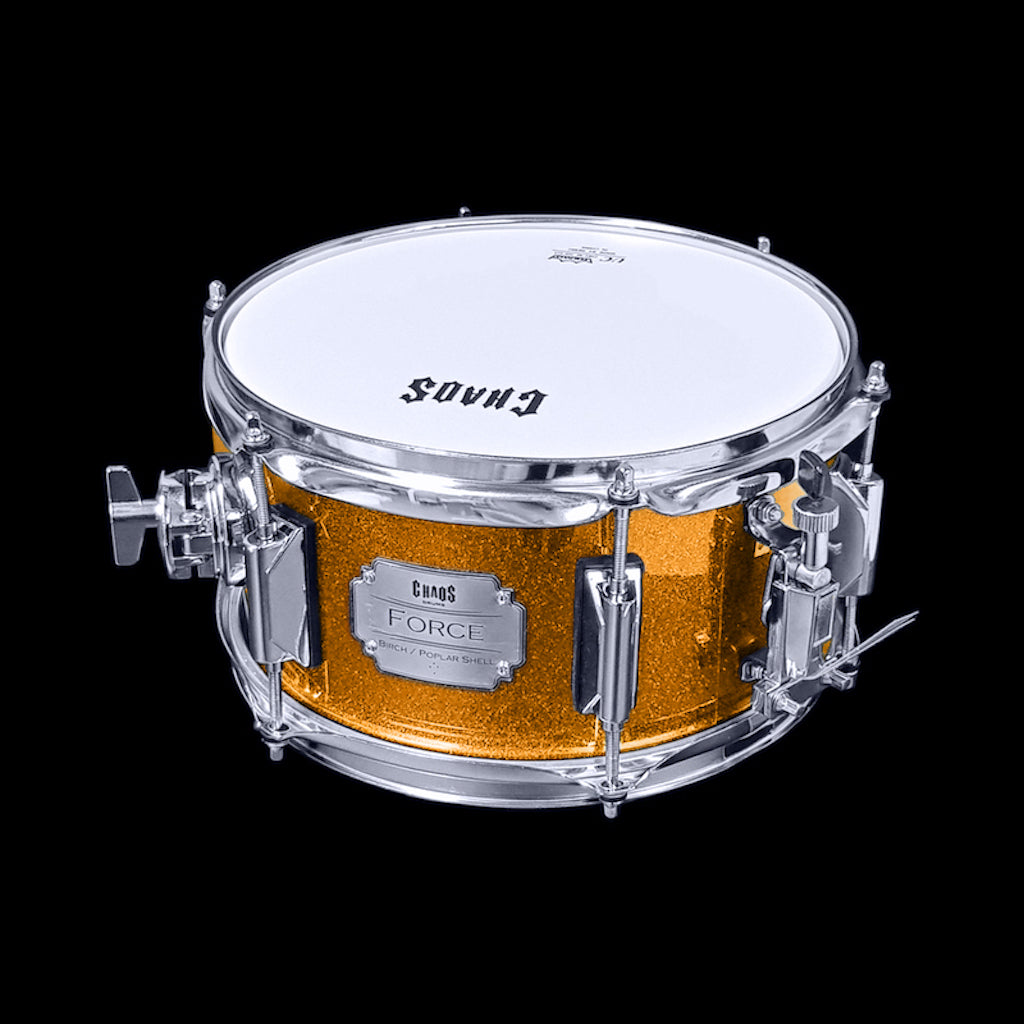 Chaos Force 10x5.5 Snare Drum - Orange Sparkle