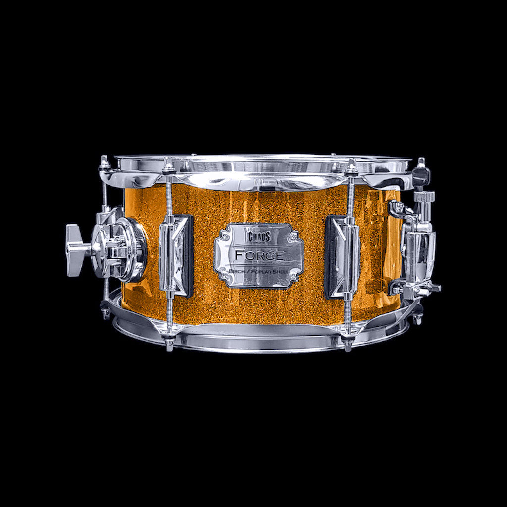 Chaos Force 10x5.5 Snare Drum - Orange Sparkle