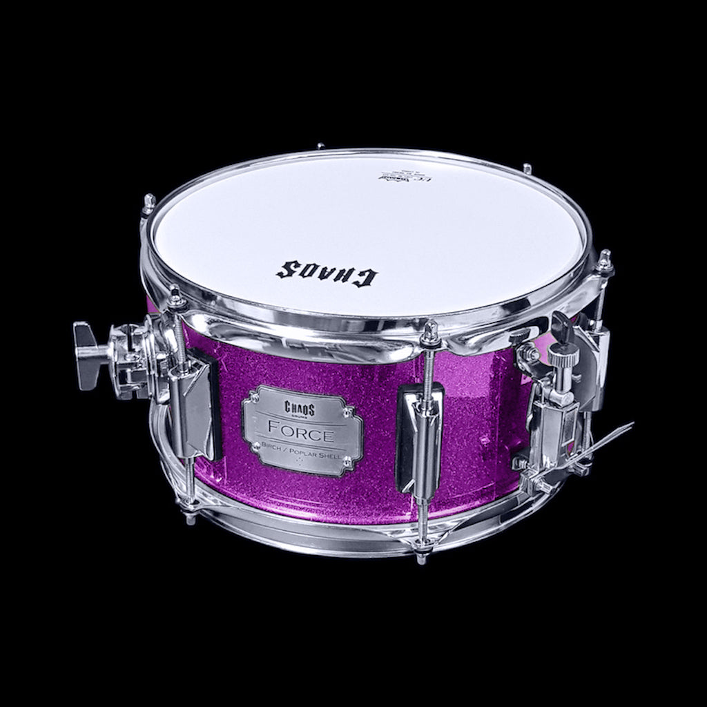 Chaos Force 12x5.5 Snare Drum - Purple Sparkle