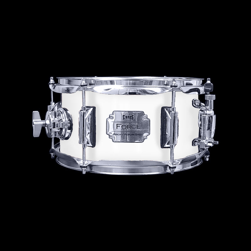 Chaos Force 10x5.5 Snare Drum - White