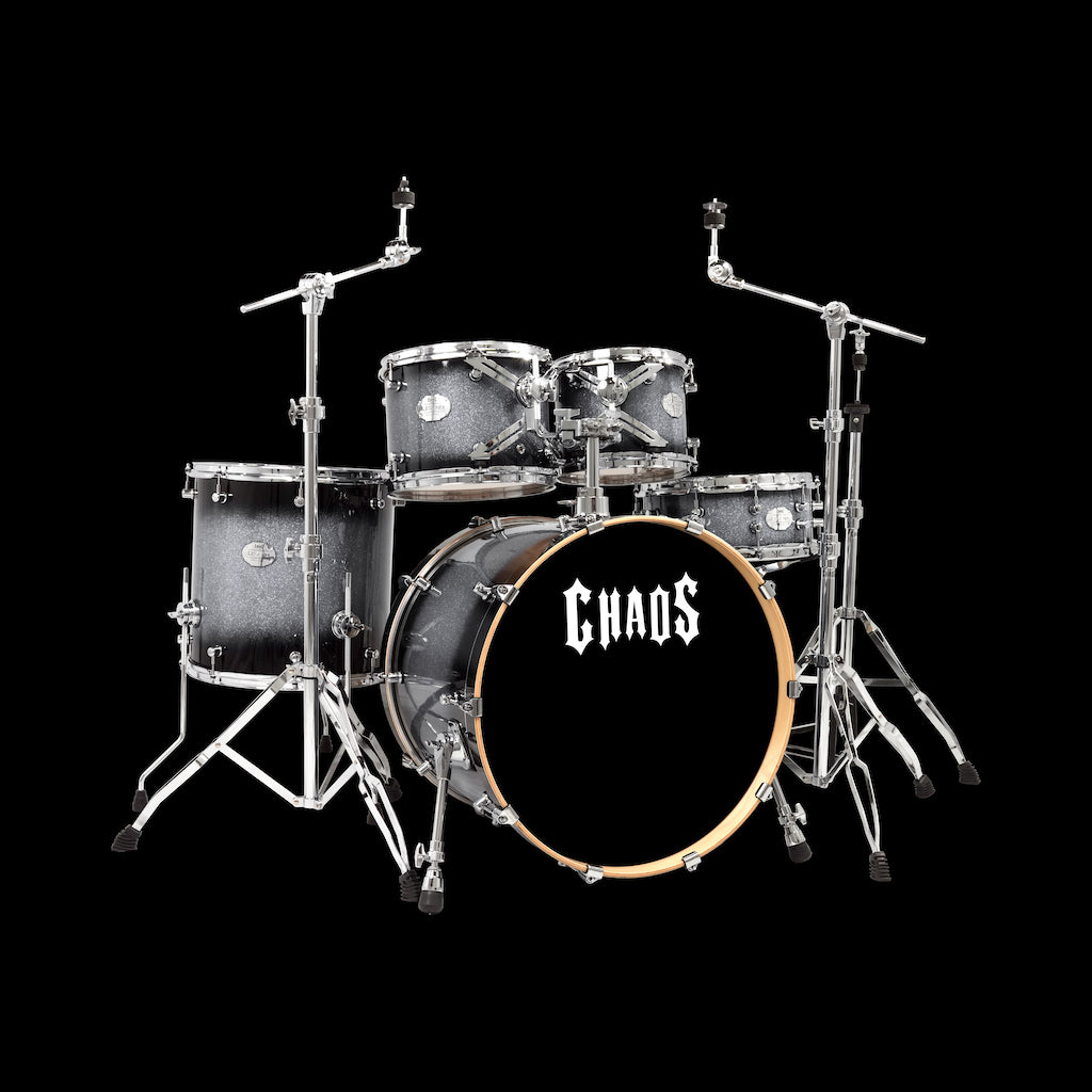 Chaos Legend Maple Drum Kit - Silver Sparkle Burst