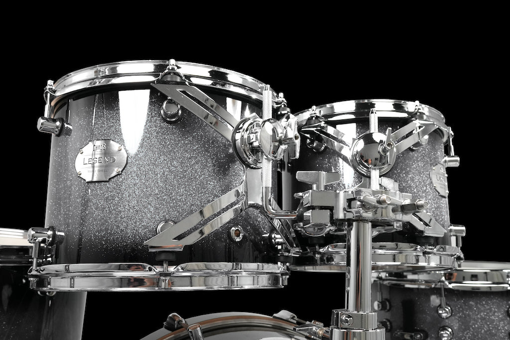 Chaos Legend Maple Drum Kit - Silver Sparkle Burst