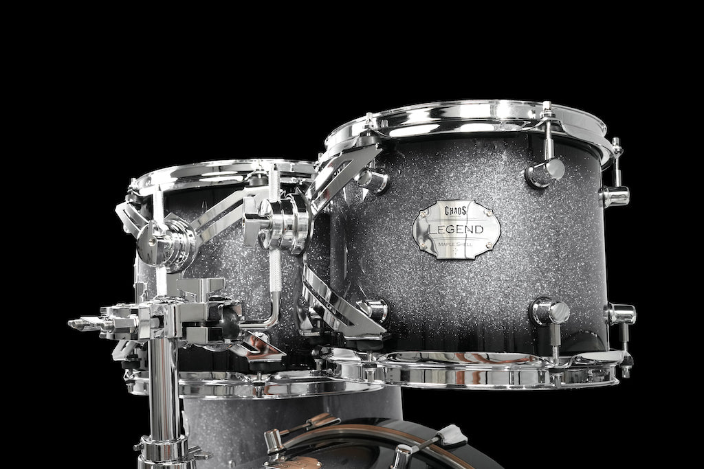 Chaos Legend Maple Drum Kit - Silver Sparkle Burst