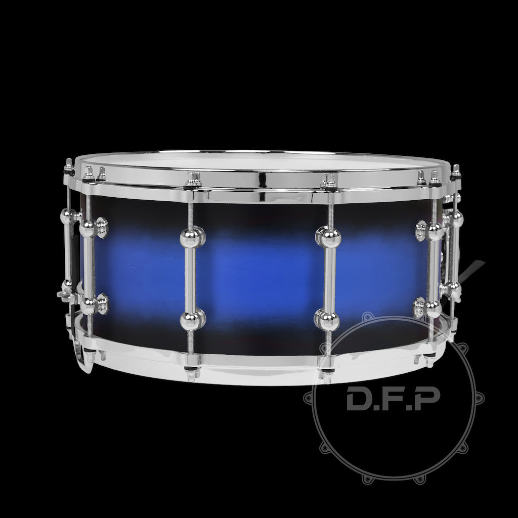 DFP 10Ply Maple Snare Drum Shells Satin Blue Burst