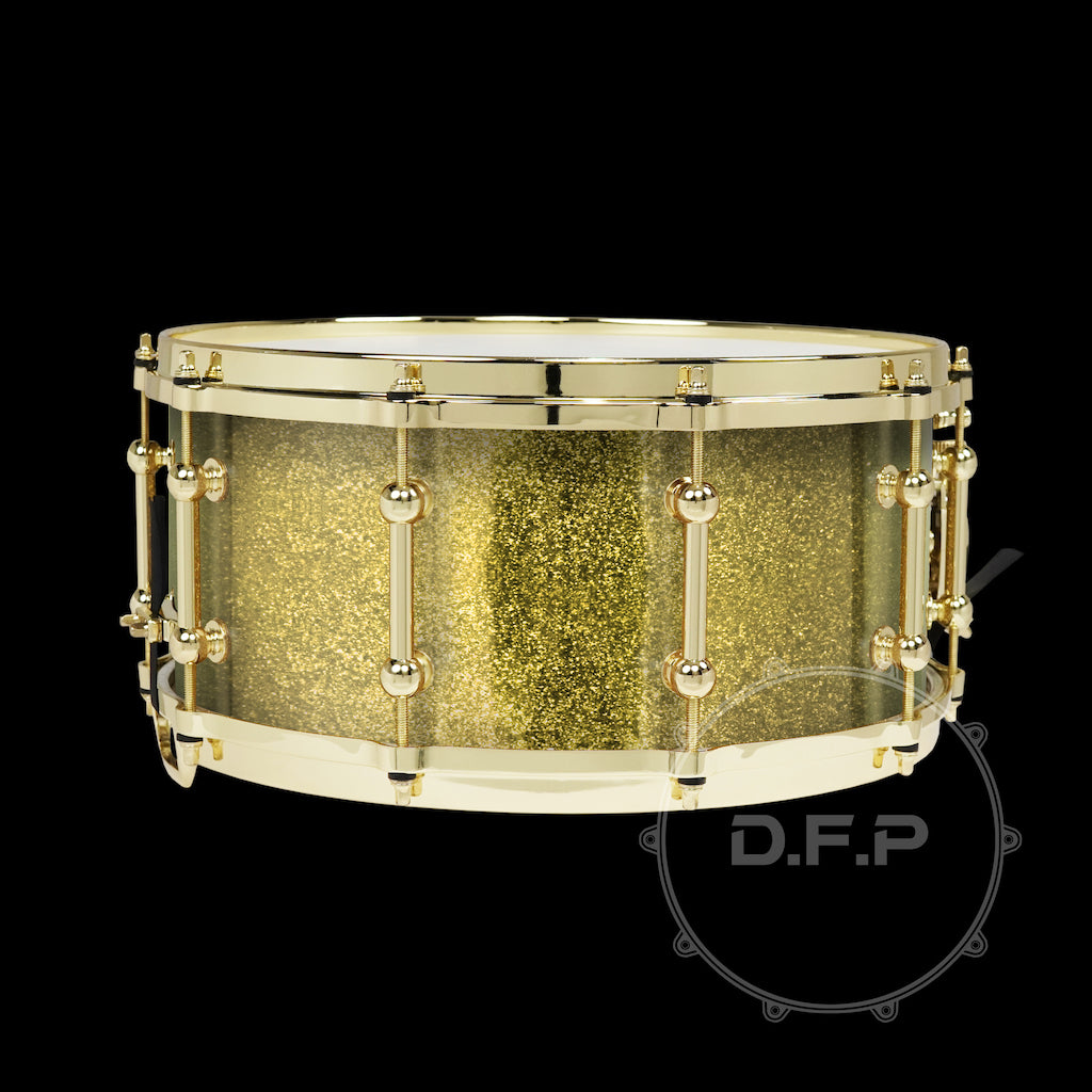 DFP 10Ply Maple Snare Drum Shells Gold Sparkle Lacquer