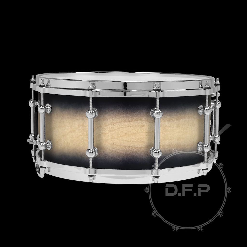 DFP 10Ply Maple Snare Drum Shells Satin Black Burst