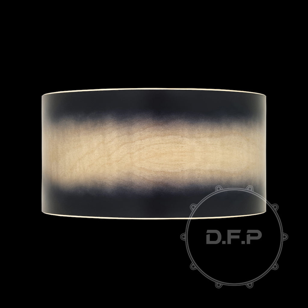 DFP 10Ply Maple Snare Drum Shells Satin Black Burst