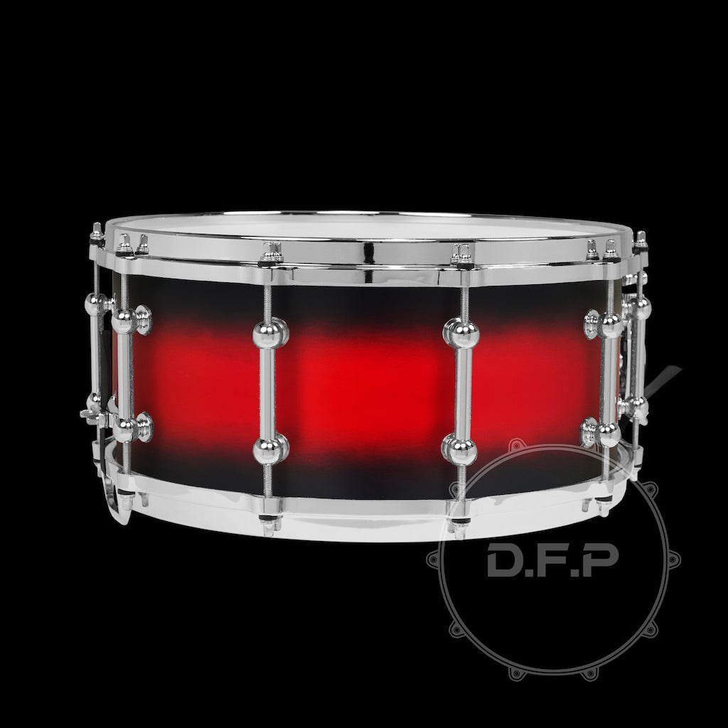 DFP 10Ply Maple Snare Drum Shells Satin Red Burst