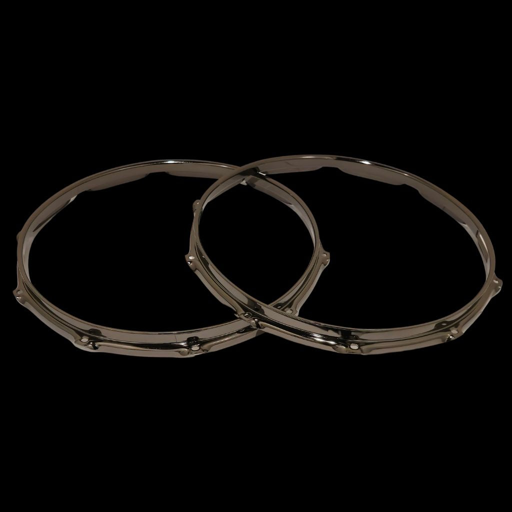 DFP 3mm Triple Flange Drum Hoops - Black Nickel | Sizes: 13” 14”