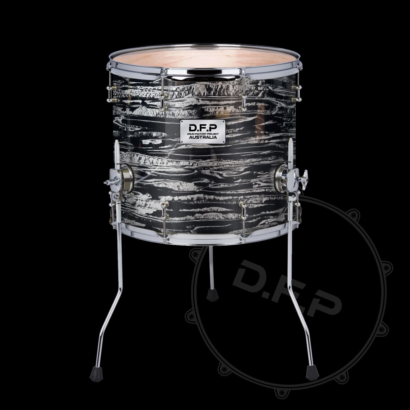 DFP Drum Wrap - Black Oyster