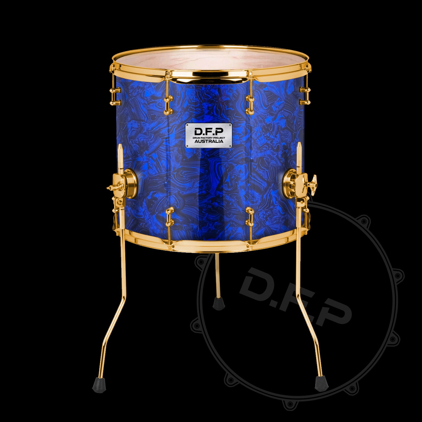 DFP Drum Wrap - Blue Abalone
