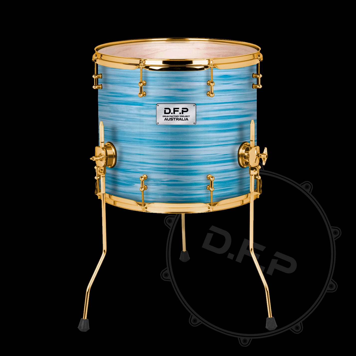 DFP Drum Wrap - Blue Oyster Cream