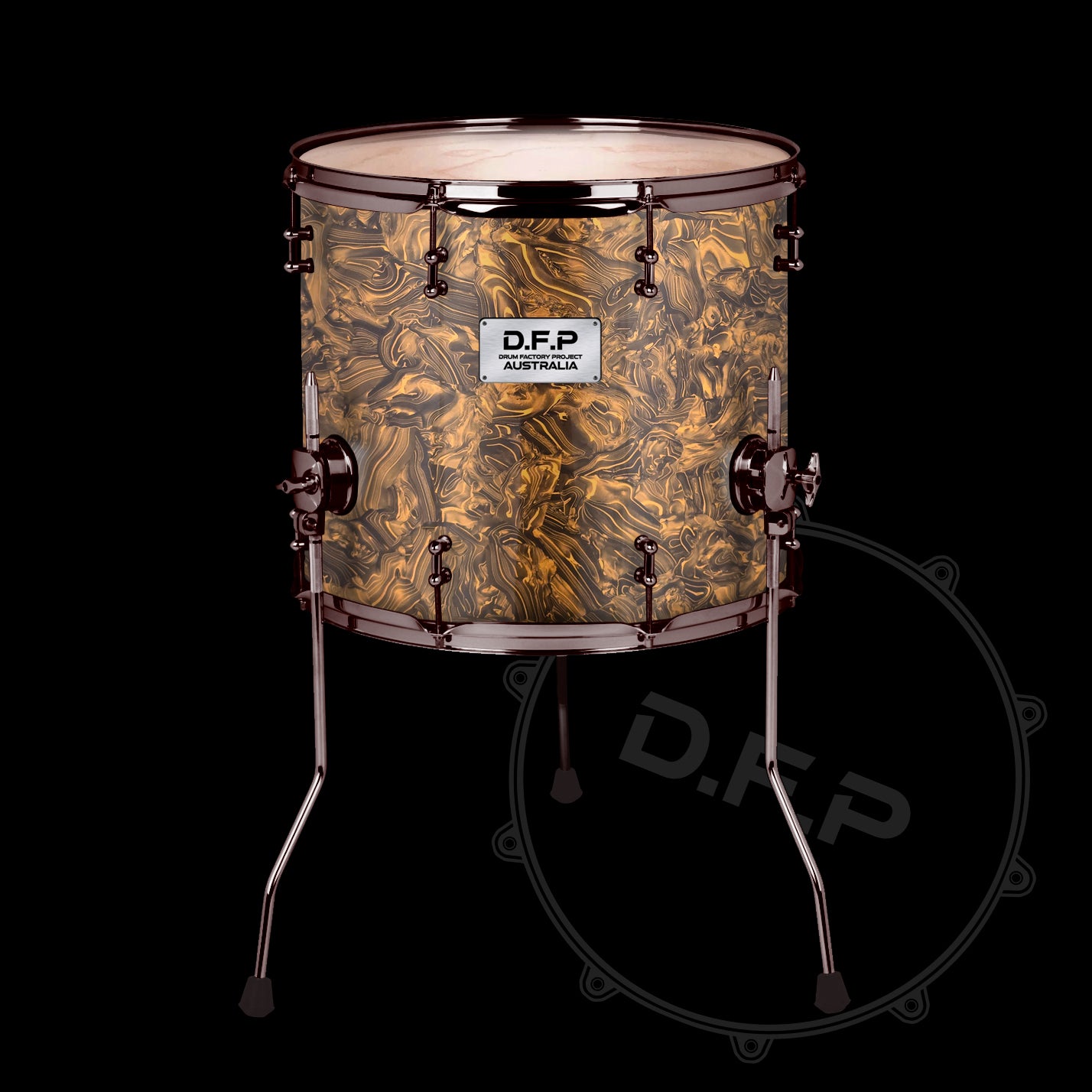 DFP Drum Wrap - Bronze Abalone