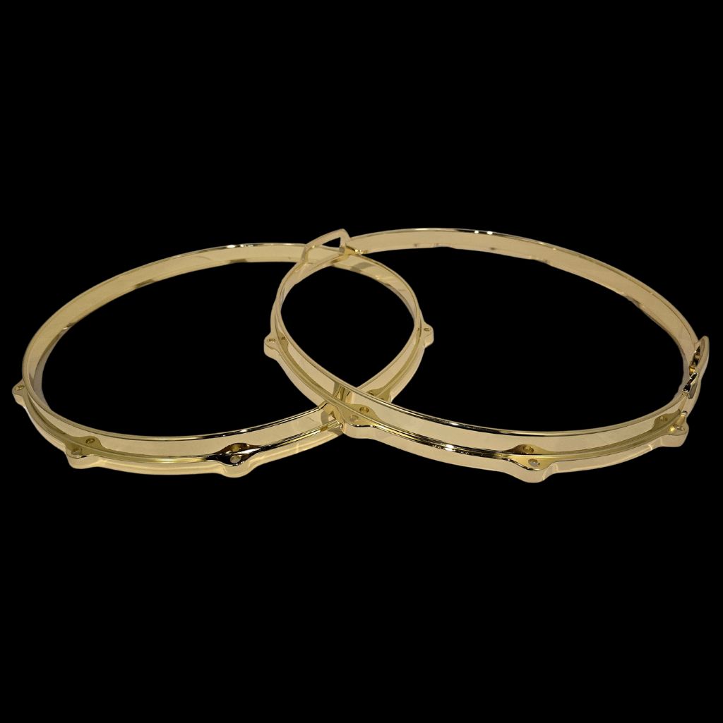 DFP Die Cast Drum Hoops - Brass 14''