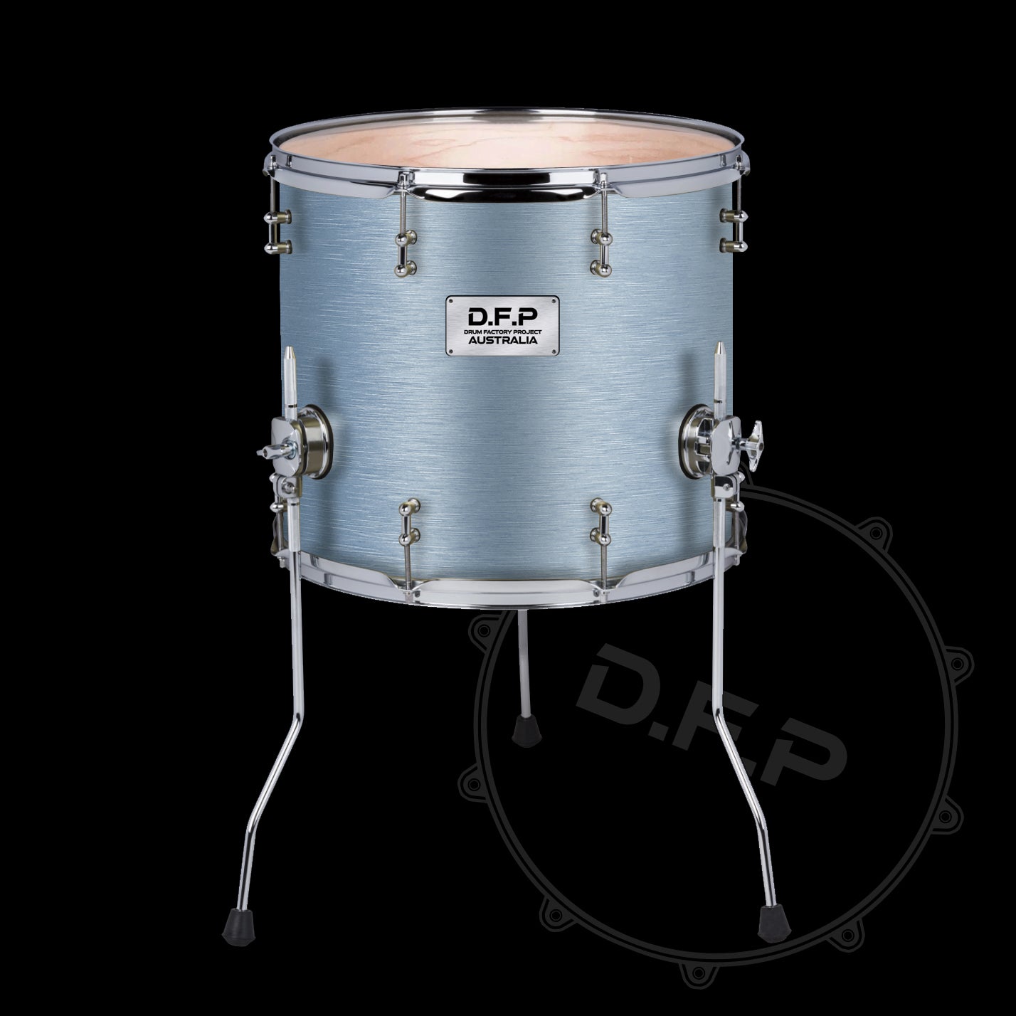 DFP Drum Wrap - Gun Metal Blue