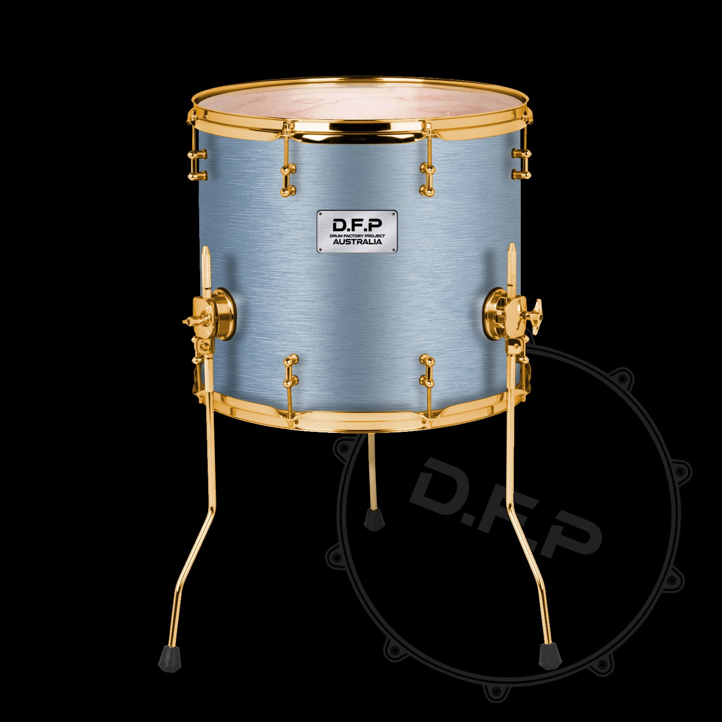 DFP Drum Wrap - Gun Metal Blue