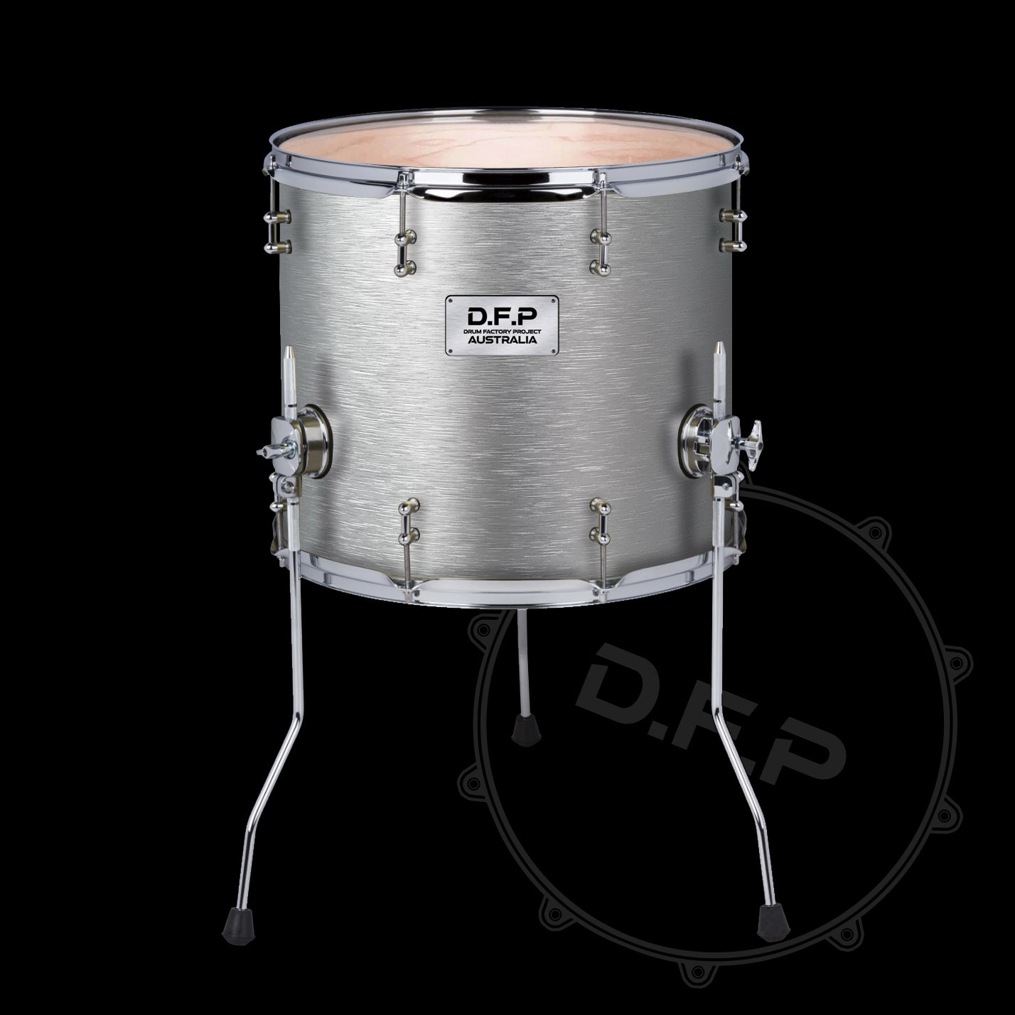 DFP Drum Wrap - Gun Metal Silver