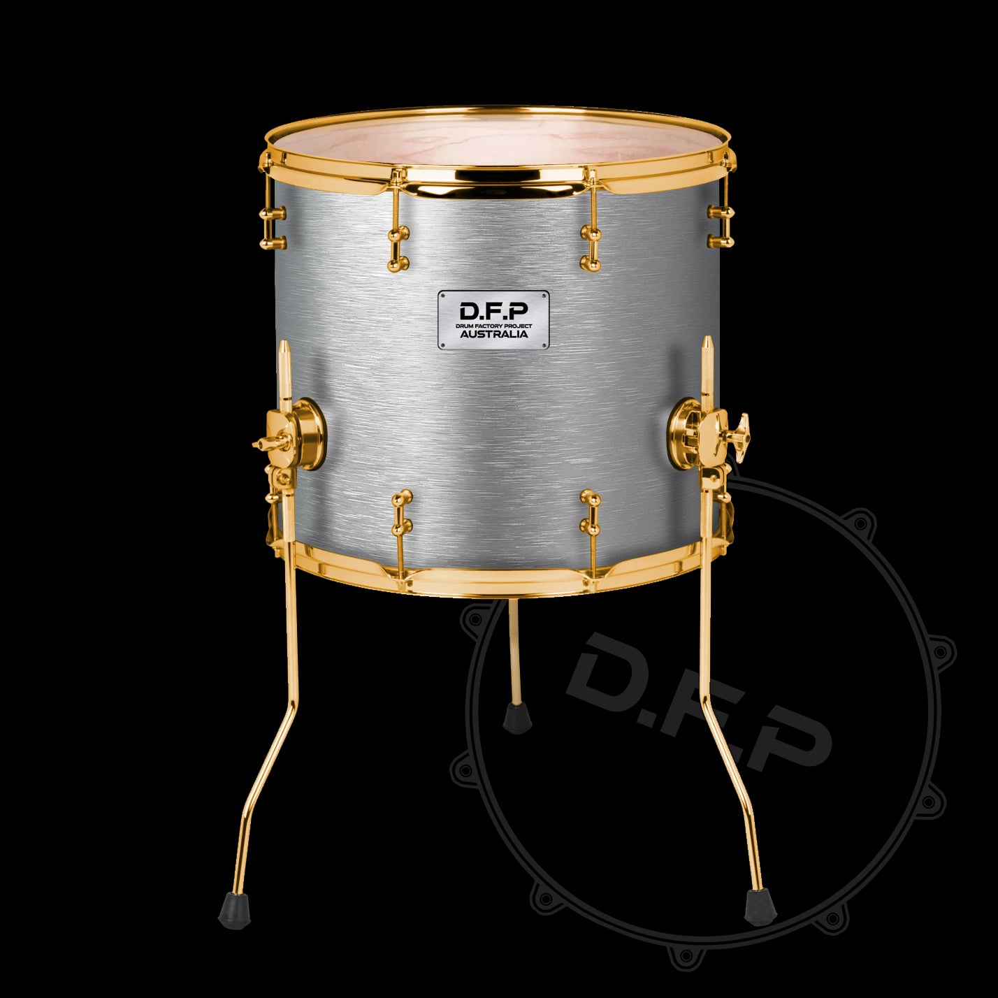 DFP Drum Wrap - Gun Metal Silver