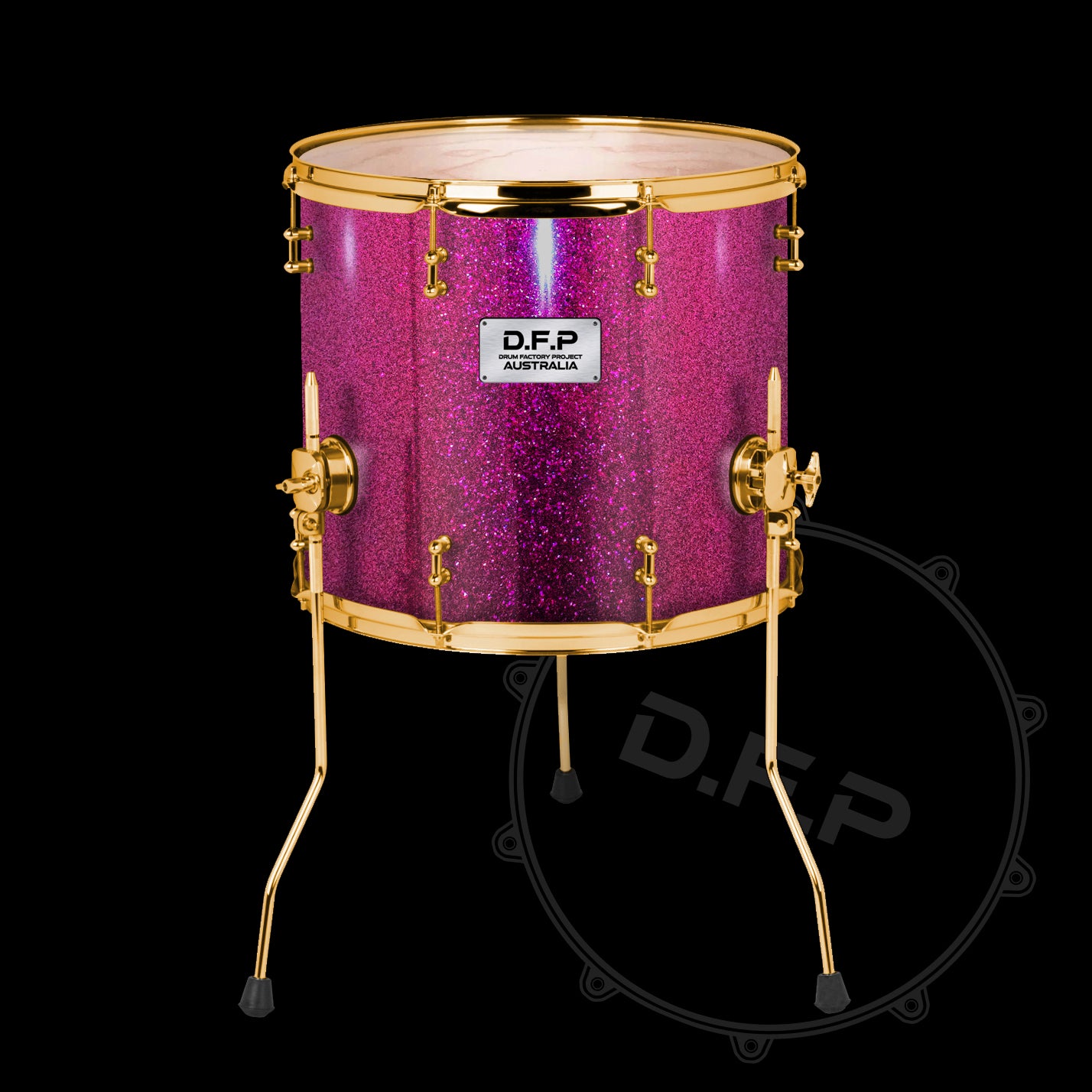 DFP Drum Wrap - Magenta Sparkle