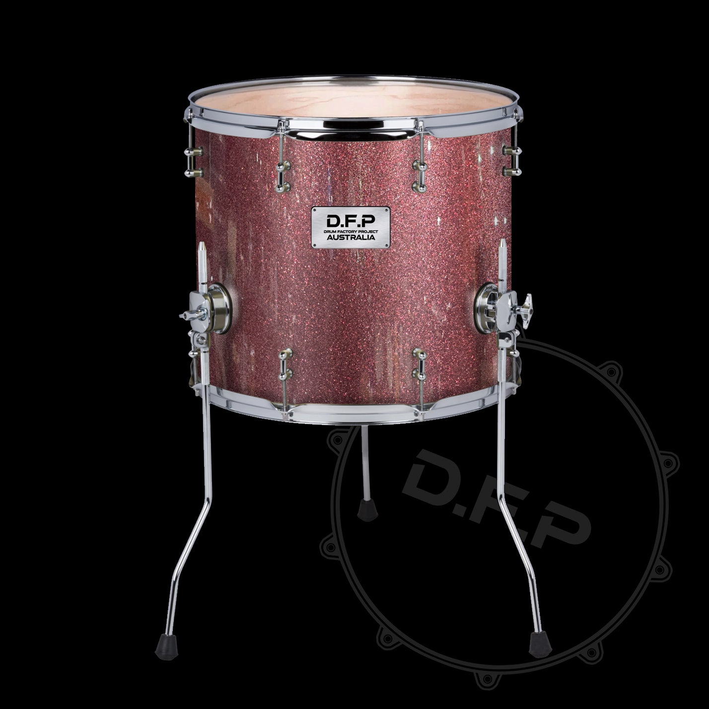 DFP Drum Wrap - Merlot Sparkle