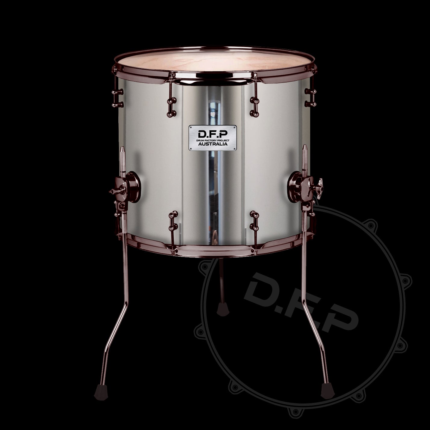 DFP Drum Wrap - Mirror Chrome