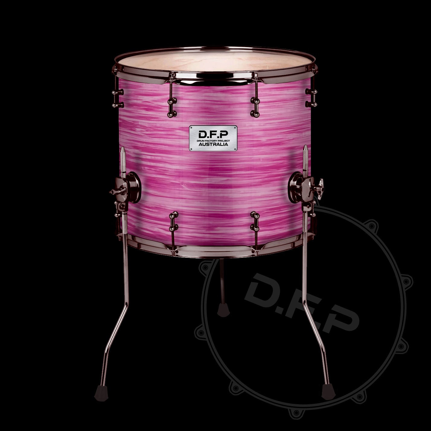 DFP Drum Wrap - Pink Oyster Cream