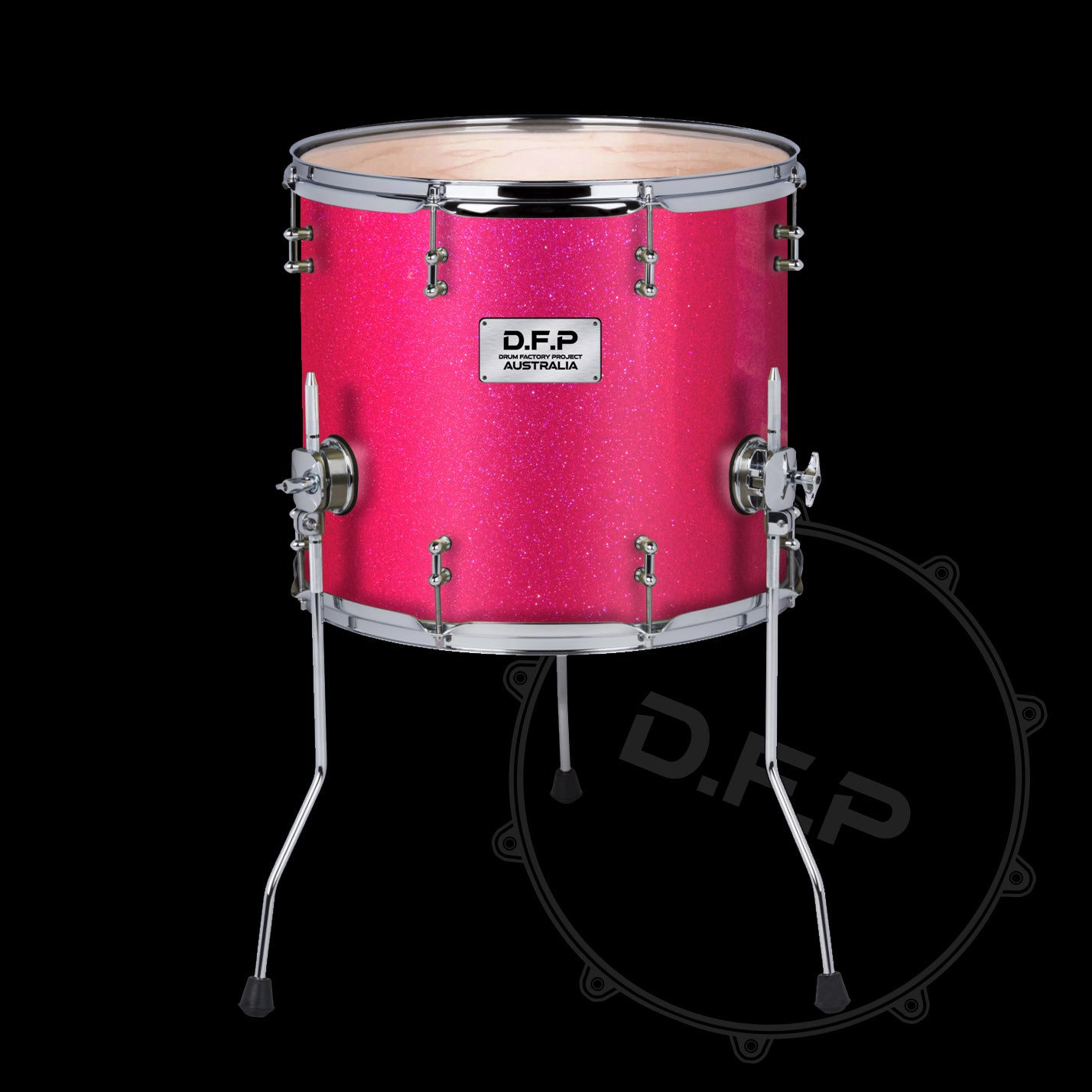 DFP Drum Wrap - Pink Sparkle