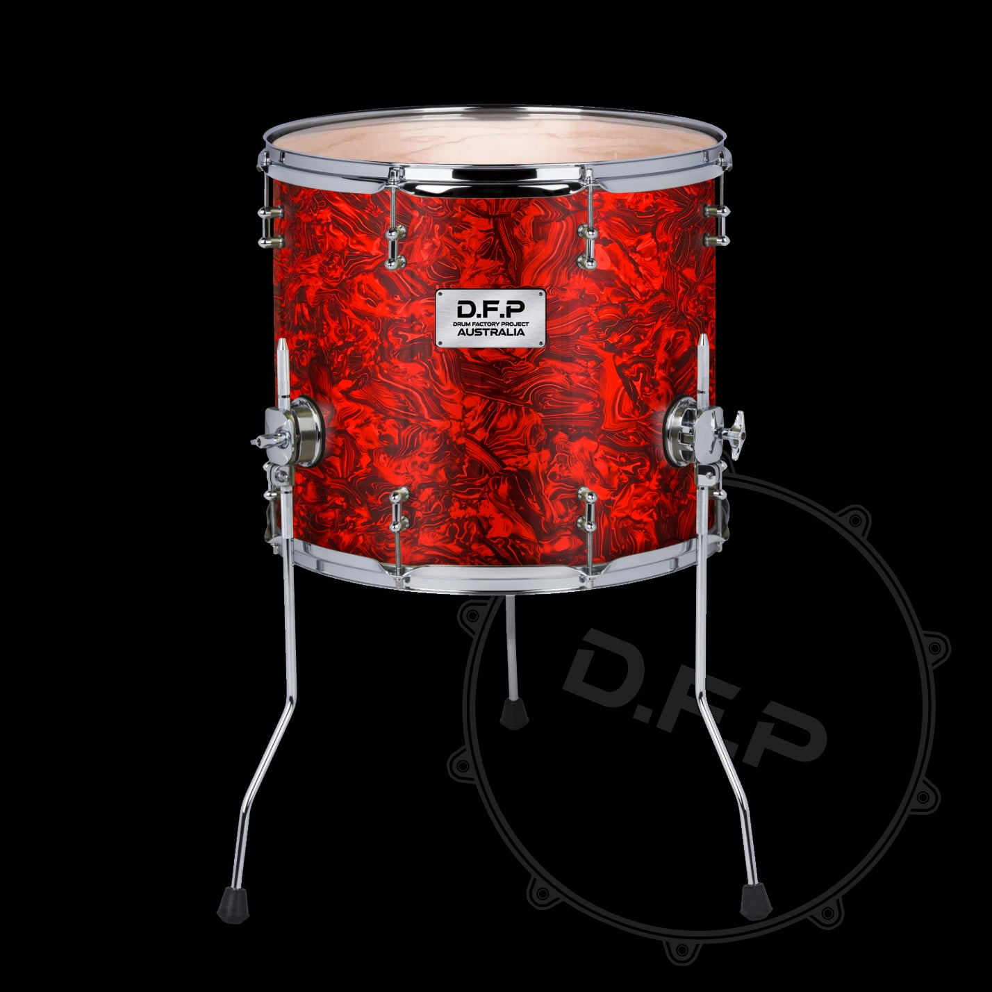 DFP Drum Wrap - Red Abalone