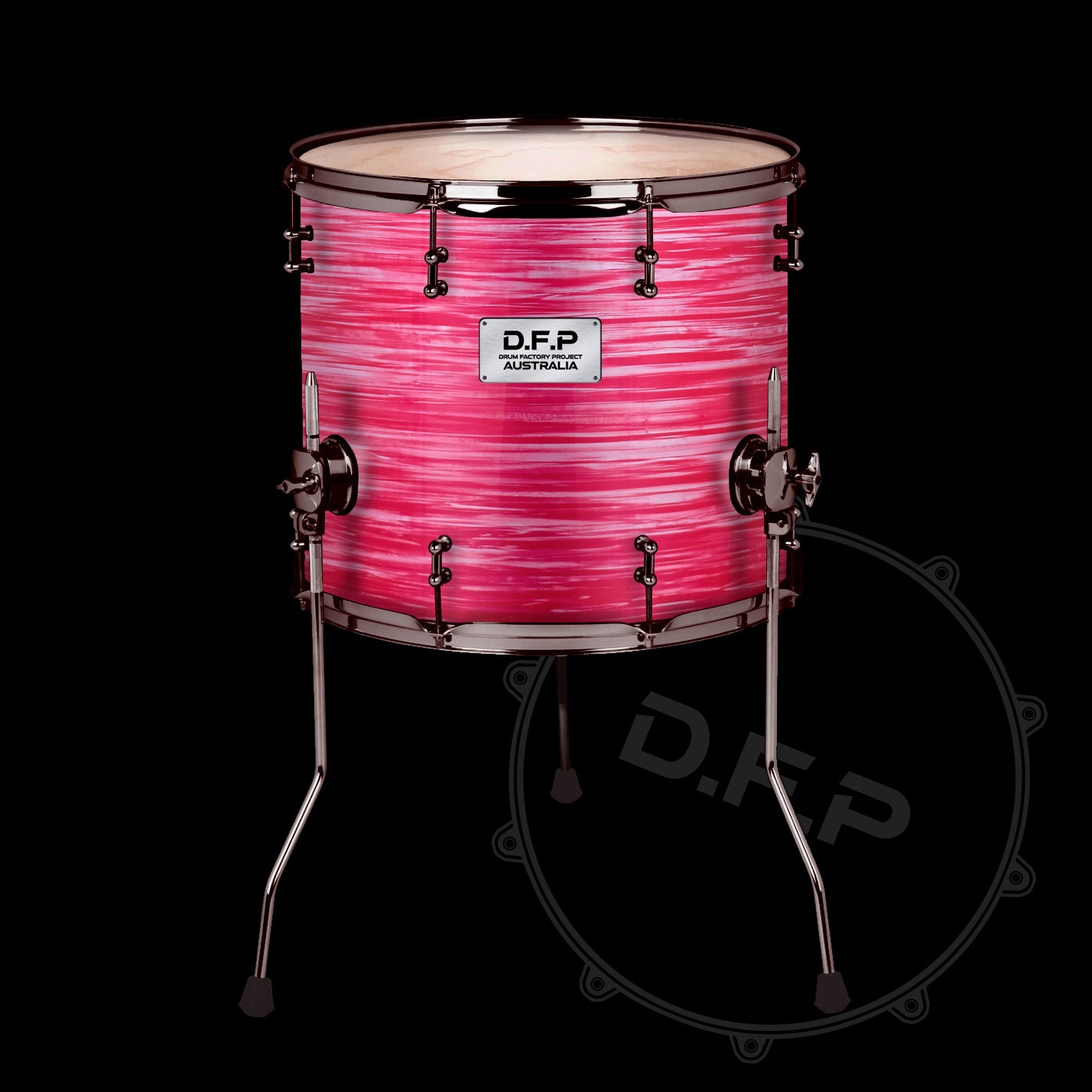 DFP Drum Wrap - Red Oyster Cream