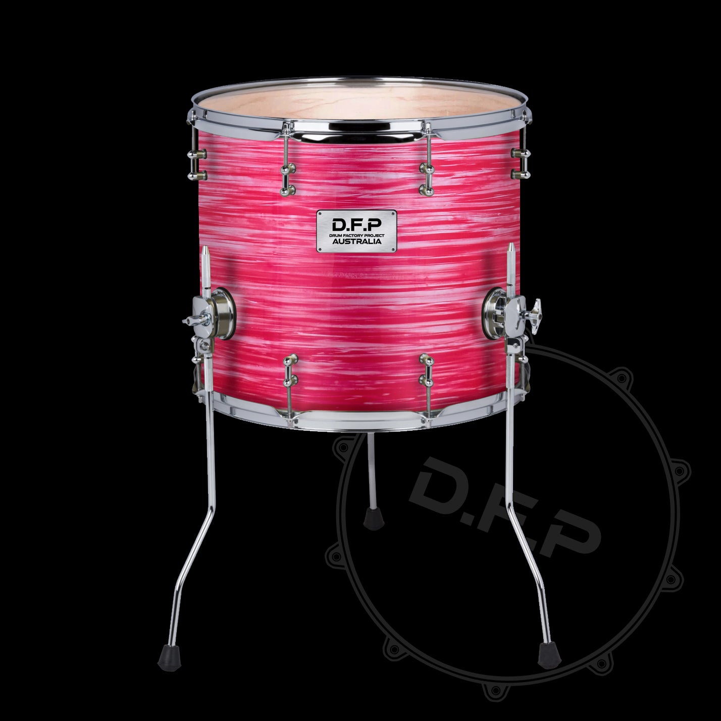 DFP Drum Wrap - Red Oyster Cream