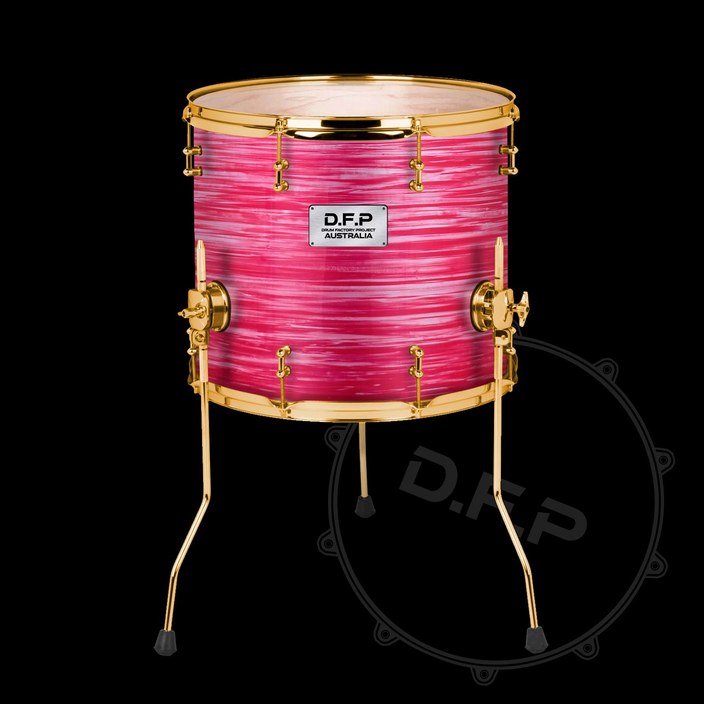 DFP Drum Wrap - Red Oyster Cream
