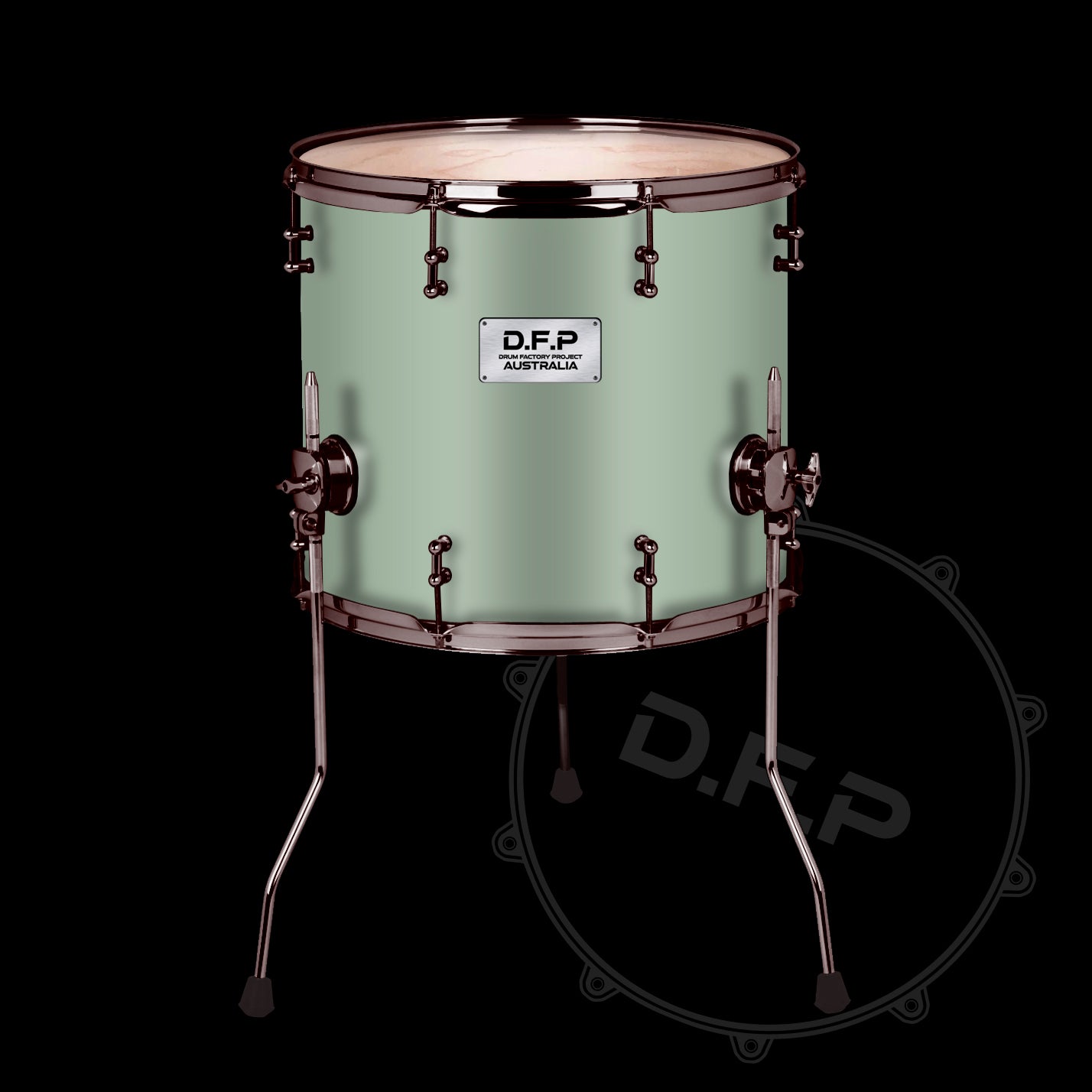 DFP Drum Wrap - Sea Foam Green
