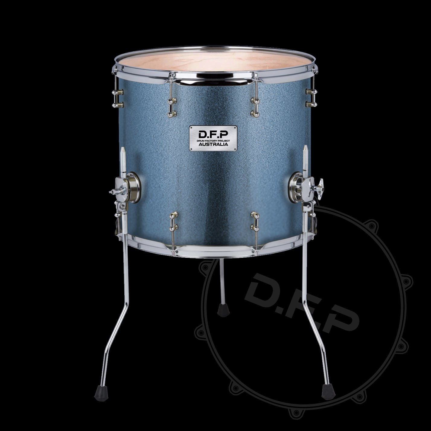 DFP Drum Wrap - Slate Blue Sparkle