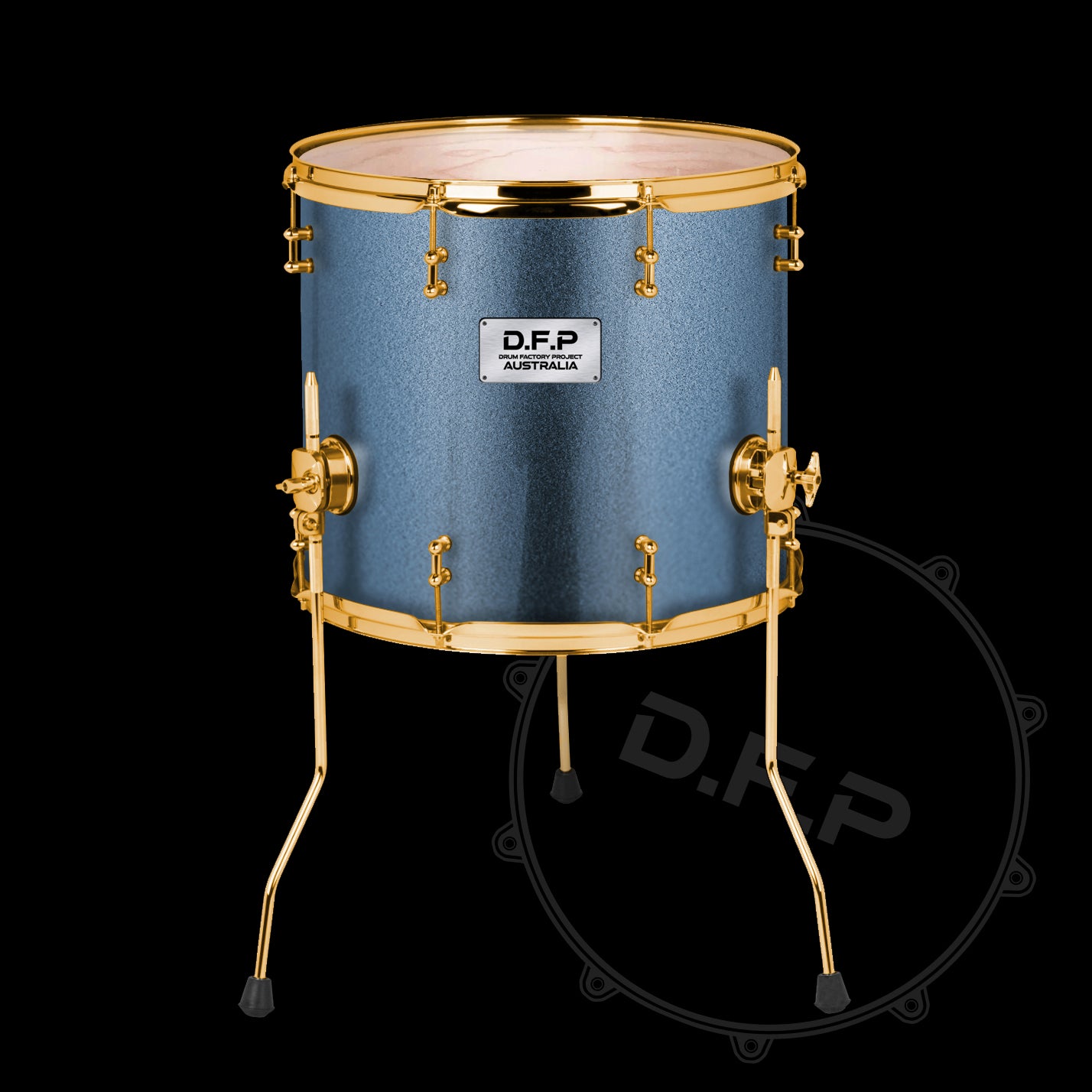 DFP Drum Wrap - Slate Blue Sparkle