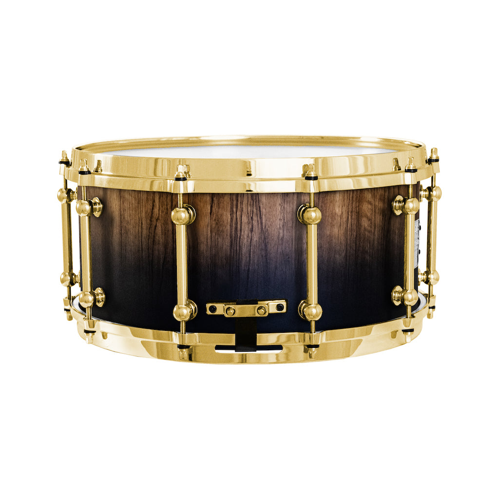 Chaos Elite Custom 14x6.5 Snare Drum Black Limba - Black Fade